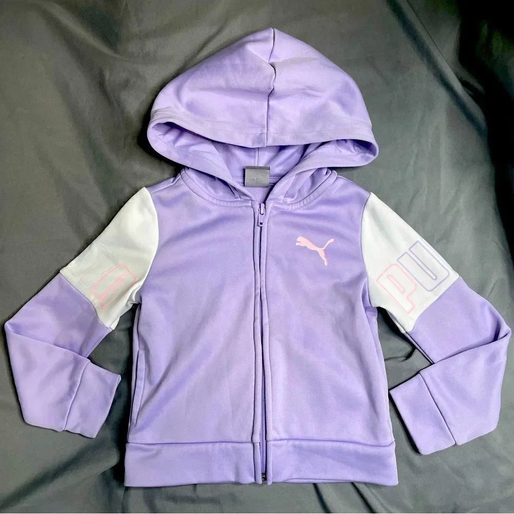 Purple Puma Zipper hoodie